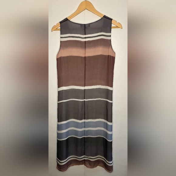 Sleeveless Lined Silk Lafayette Dress - Picture 6 of 10